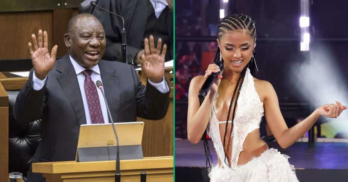 President Ramaphosa celebrates Tyla's success