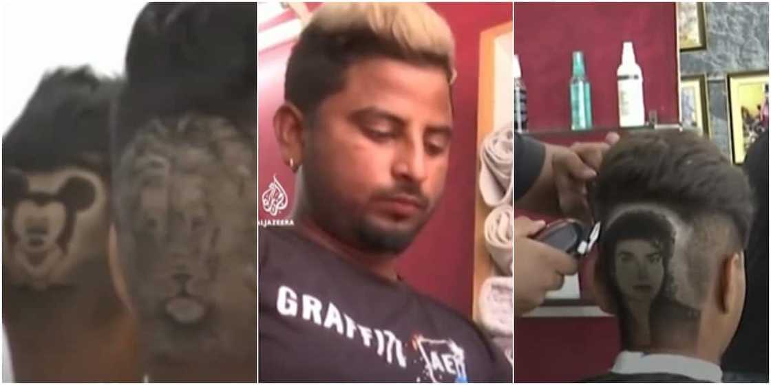 The barbers have been praised on social media The barbers have been praised on social media