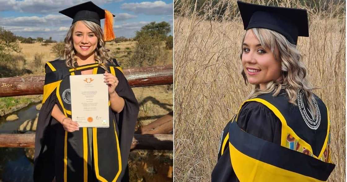 Chanel Pretorius has just graduated from the University of Johannesburg with a Masters of Science qualification. Image: @ChanelPretorius/Facebook