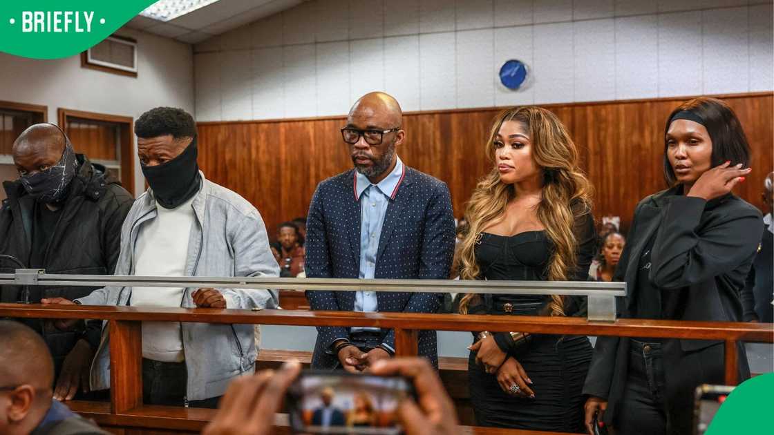 Vusimuzi Matlala, his wife, Tsakani, Teigo Floyd, Musa Kekana and Kekana’s daughter, Nthabiseng Nzama