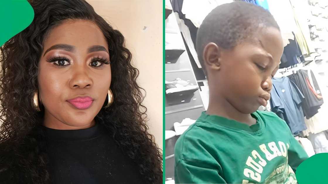 A Mzansi woman recorded her son's tantrum in public A Mzansi woman recorded her son's tantrum in public