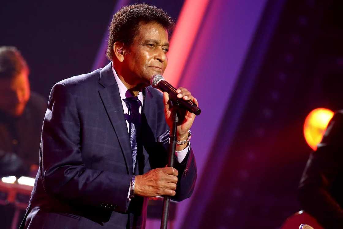 Singer Charlie Pride onstage