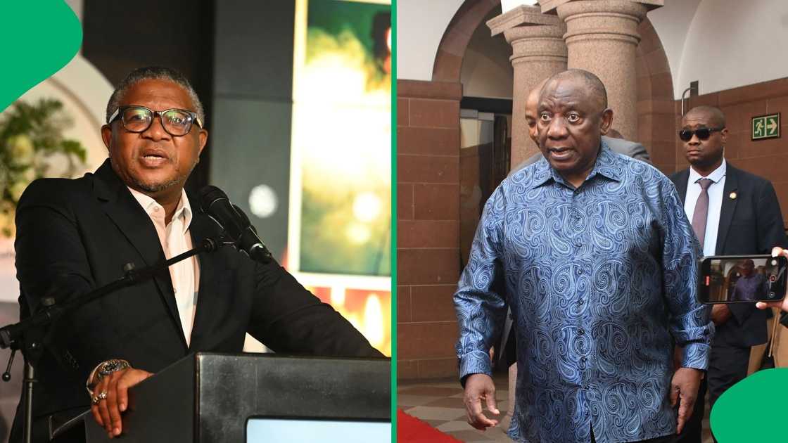 ANC Secretary General Fikile Mbalula has defended Cyril Ramaphosa ANC Secretary General Fikile Mbalula has defended Cyril Ramaphosa