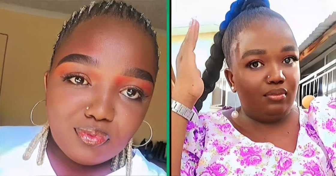 A TikTok video shows a young woman thanking a family who helped her go to university.