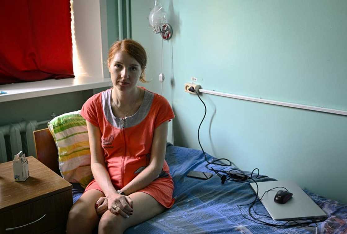 Mothers and expectant mothers at the clinic said they are worried by shelling at the Russian-controlled plant