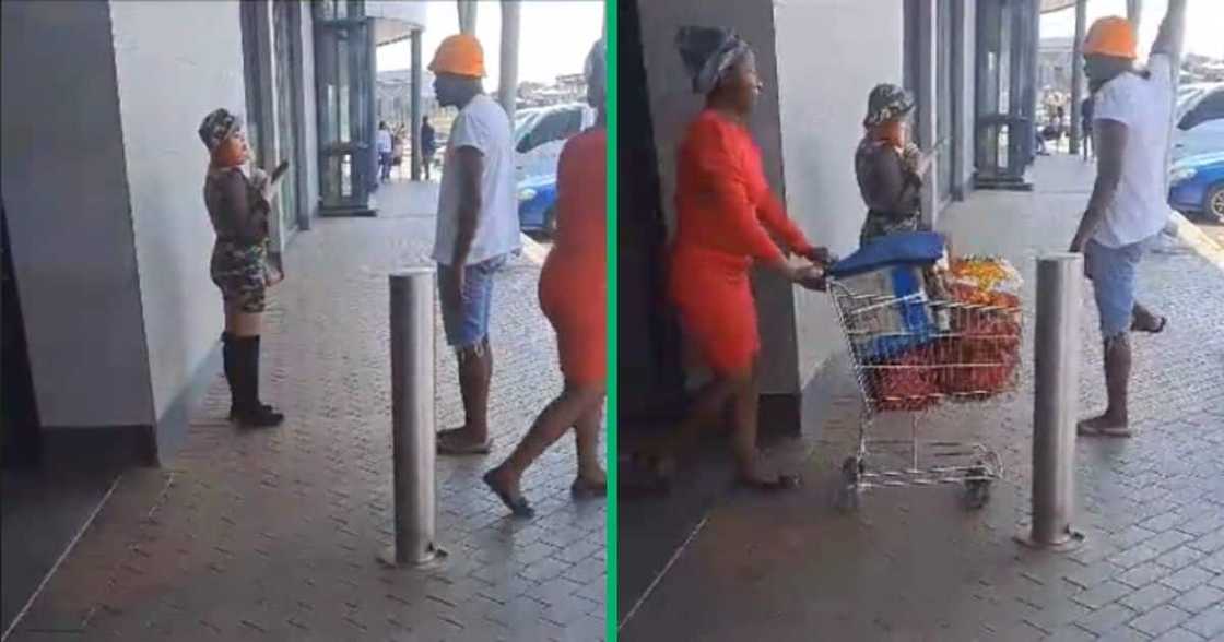 Saluting a woman dressed in a camouflage outfit Saluting a woman dressed in a camouflage outfit