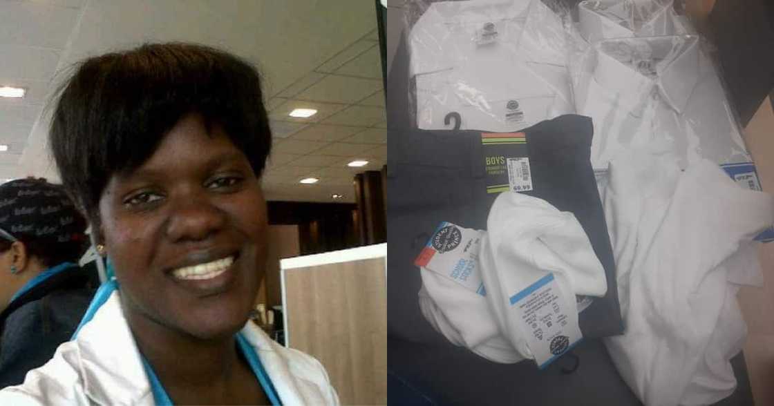 Grateful Lady Thanks Kind Stranger Who Paid for Son's School Clothes Grateful Lady Thanks Kind Stranger Who Paid for Son's School Clothes