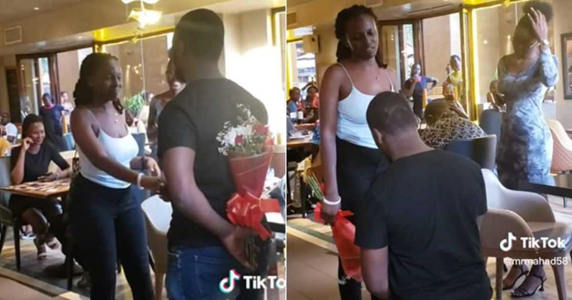 Public proposal goes wrong on Valentine's Day Public proposal goes wrong on Valentine's Day