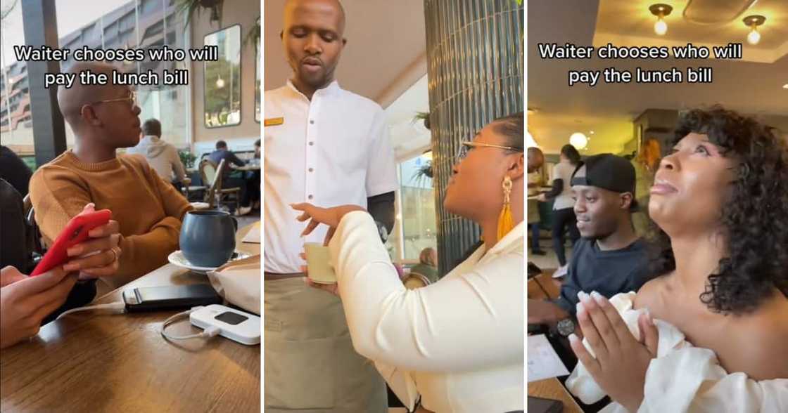 A group of friends played a game to see who pays the bill at a restaurant A group of friends played a game to see who pays the bill at a restaurant