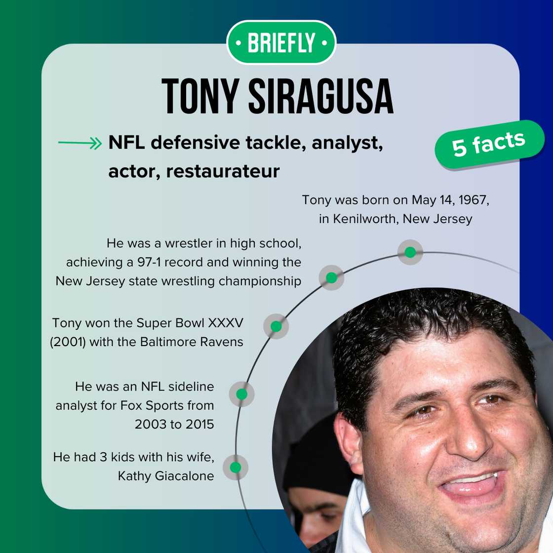 Tony Siragusa's facts Tony Siragusa's facts
