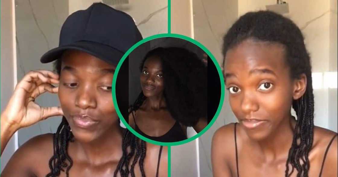 TikTok video shows woman with long 4c hair