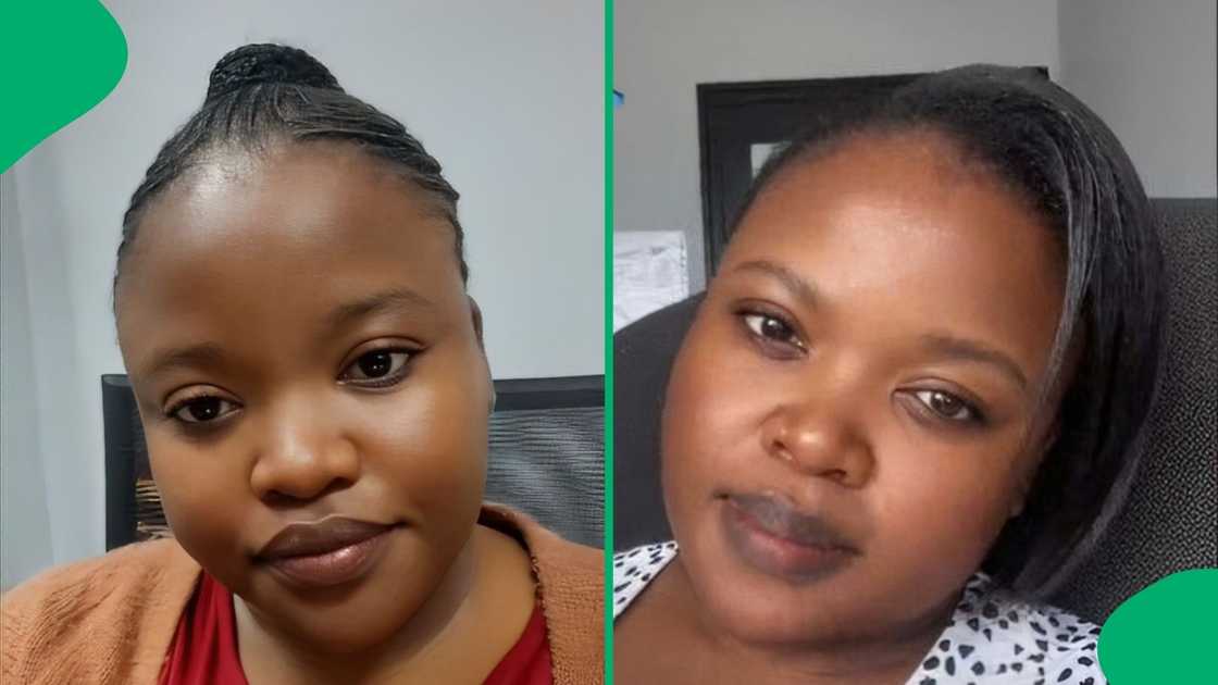 Woman shows the condition of a R800 jacket she bought at Foschini. Woman shows the condition of a R800 jacket she bought at Foschini.