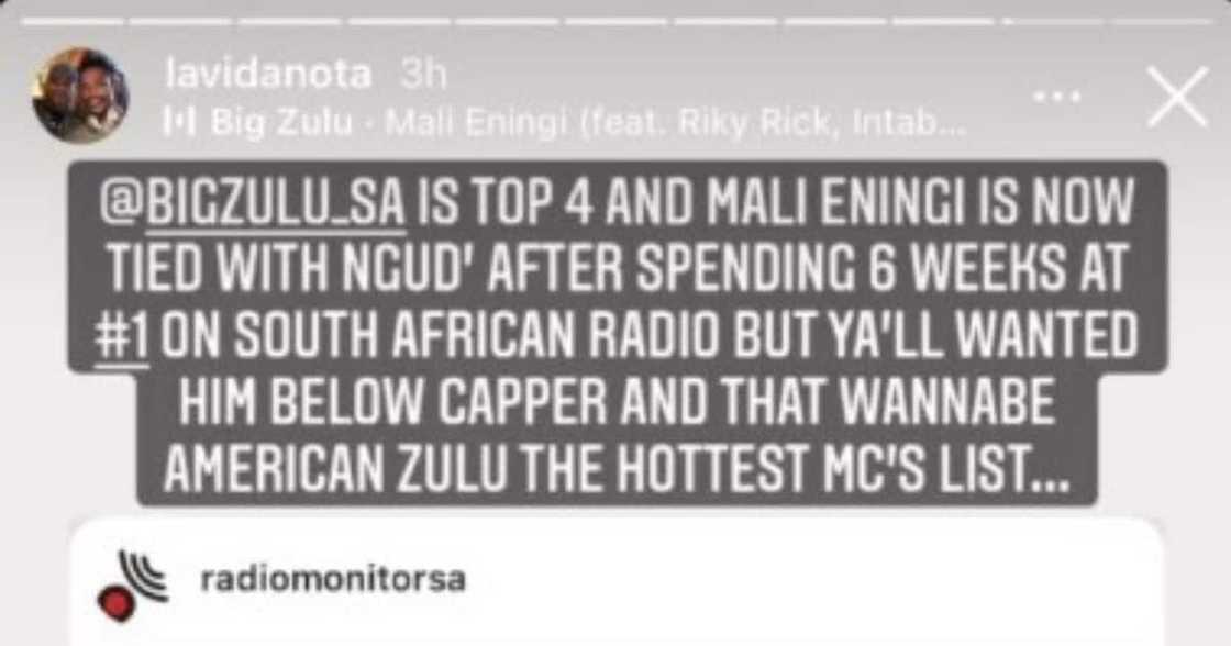 Big Zulu Catches up to Kwesta’s Record as Imali Eningi Dominates Chart