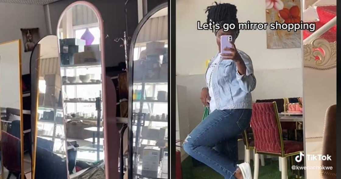 TikTok video of mirrors on a budget TikTok video of mirrors on a budget