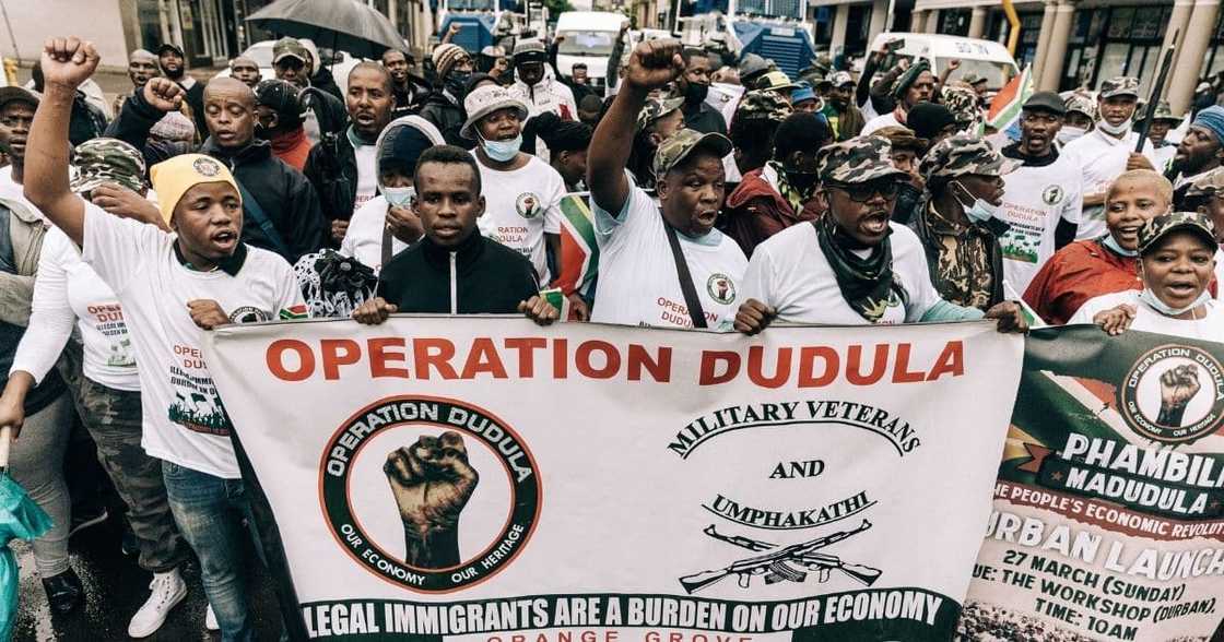 Operation Dudula, demand jobs, unemployed, young people, graduates, KZN march Operation Dudula, demand jobs, unemployed, young people, graduates, KZN march