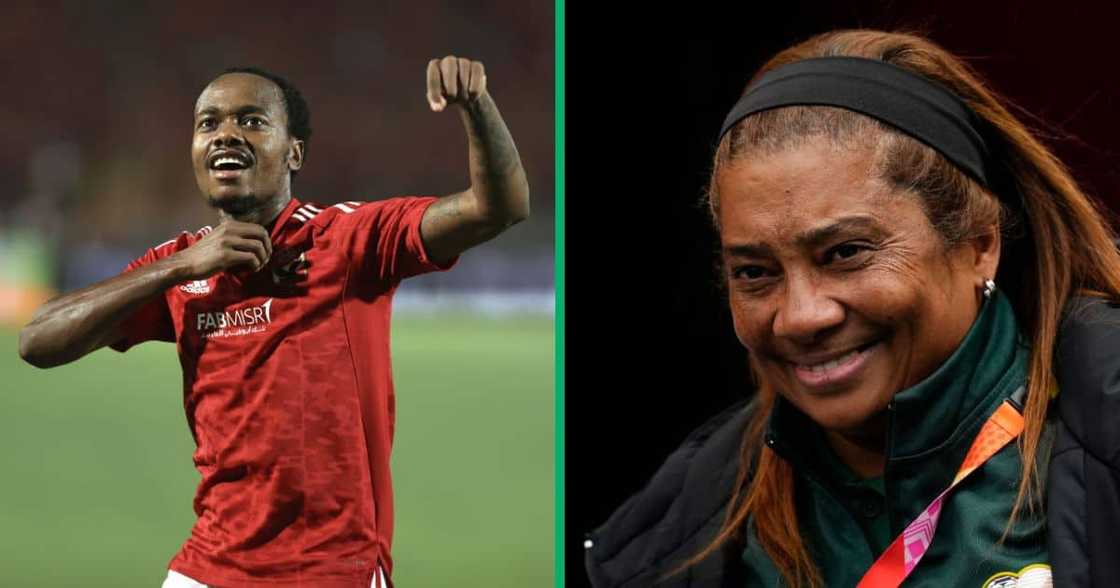 Desiree Ellis and Percy Tau were among the South African winners at the CAF Awards Desiree Ellis and Percy Tau were among the South African winners at the CAF Awards