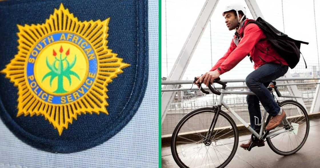 A Bloemfontein SAPS police officer caught two suspects while on his bike A Bloemfontein SAPS police officer caught two suspects while on his bike
