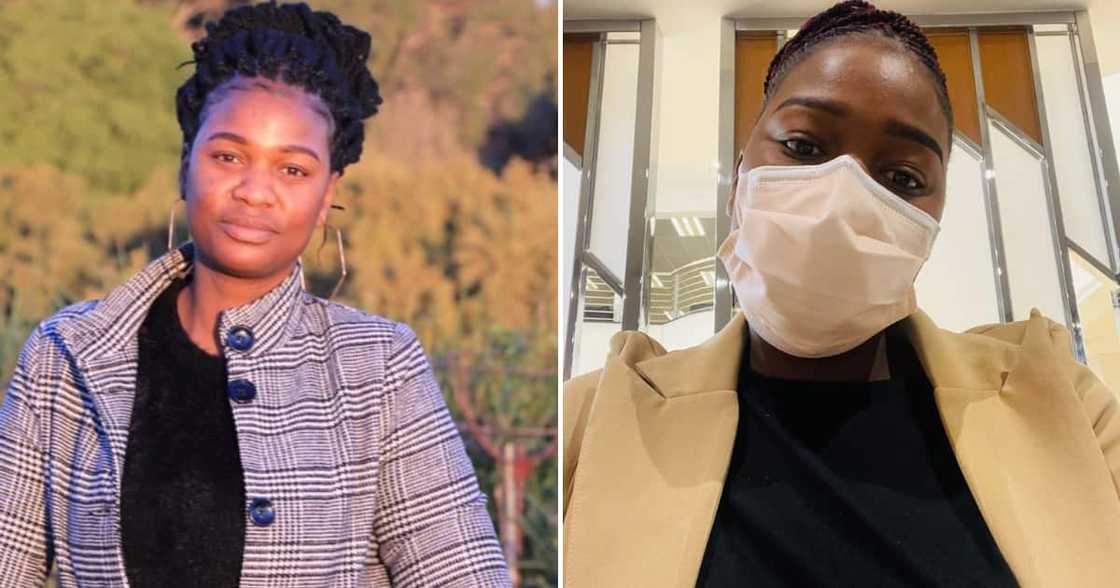 Lady from Pretoria happy about new job Lady from Pretoria happy about new job