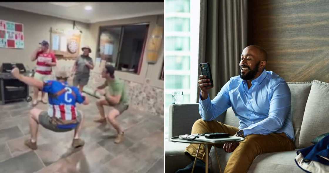 Afrikaans gents got groovy to Mandoza. Afrikaans gents got groovy to Mandoza.