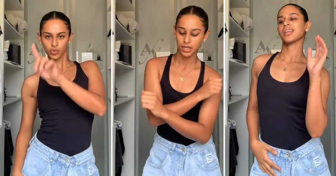 Gorgeous woman did the Uncle Waffles dance challenge