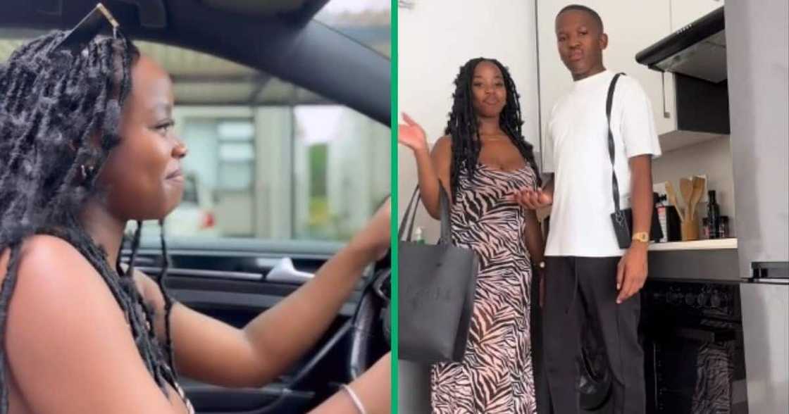 Woman in TikTok video learns to drive from bf Woman in TikTok video learns to drive from bf