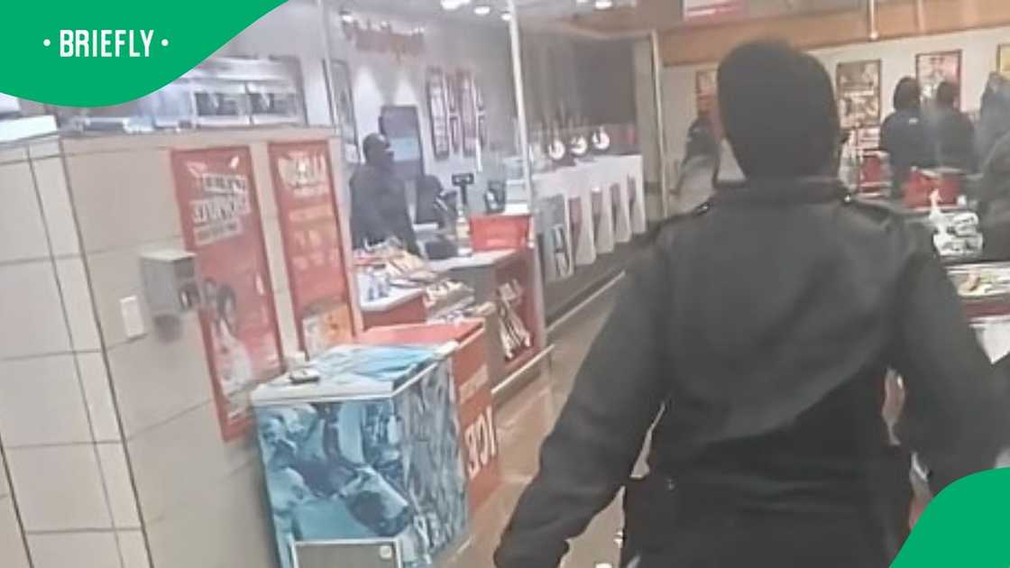 A TikTok video showed a shop was flooded
