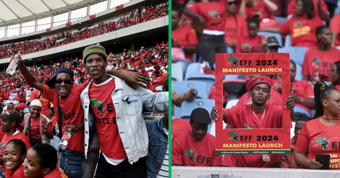 The EFF promised to give 150K people jobs through a Gauteng Roads Agency The EFF promised to give 150K people jobs through a Gauteng Roads Agency