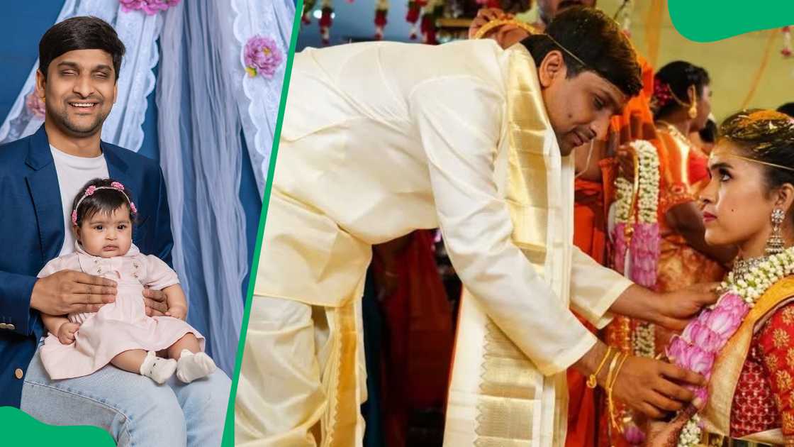 Srikanth Bolla and Veera Swathi got married in April 2022 Srikanth Bolla and Veera Swathi got married in April 2022