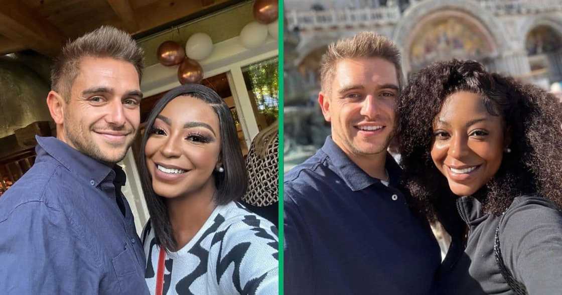 Khutso Theledi and fiancé head to Italy. Khutso Theledi and fiancé head to Italy.