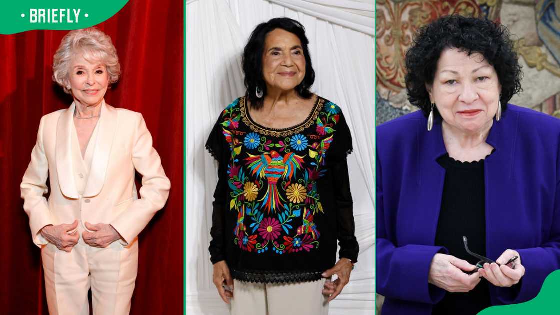 Rita Moreno (L), Dolores Huerta (C) and Sonia Sotomayor (R).