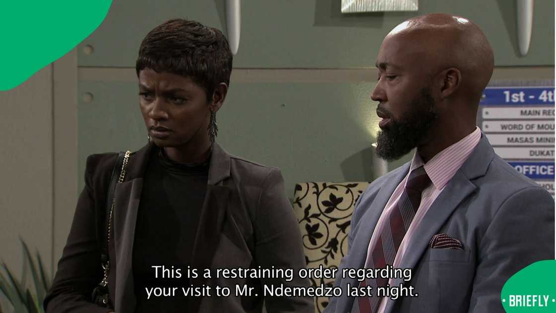 Zonke Mchunu's character gets locked up Zonke Mchunu's character gets locked up