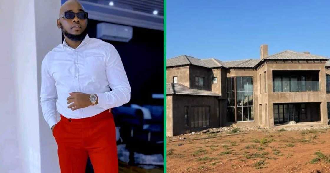Man showed off his mansion Man showed off his mansion