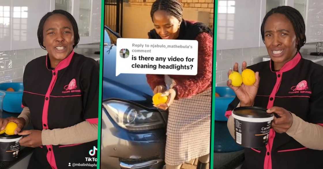 Mbali Nhlapho’s viral lemon cleaning method Mbali Nhlapho’s viral lemon cleaning method