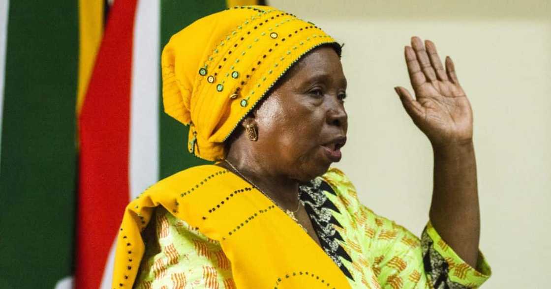 Nkosazana Dlamini-Zuma was sworn in as a minister Nkosazana Dlamini-Zuma was sworn in as a minister