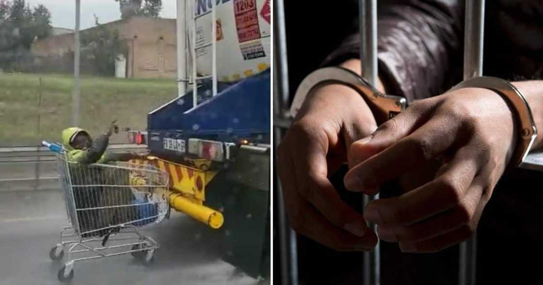 Gauteng Traffic Police, Investigations Trolley Hitchhiker, Truck, SA Gauteng Traffic Police, Investigations Trolley Hitchhiker, Truck, SA