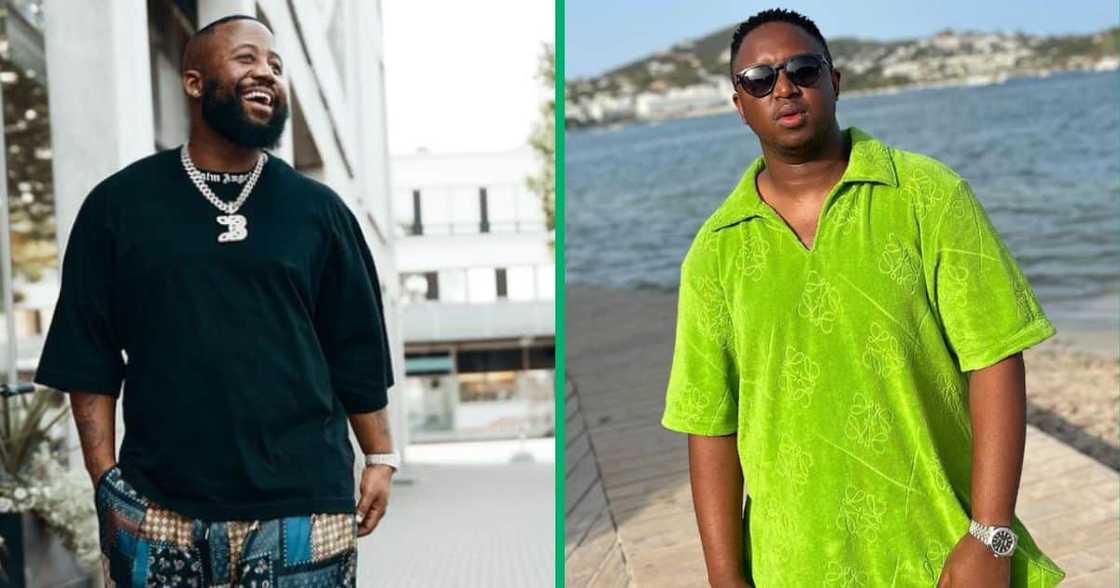 Cassper Nyovest and Shimza are in studio. Cassper Nyovest and Shimza are in studio.