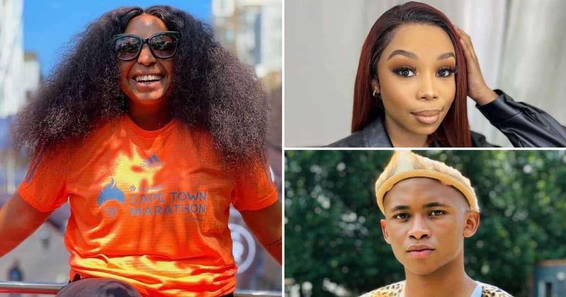 Rorisang Thandekiso congratulated Candice Modiselle and Ntobeko Sishi after they got baptised. Rorisang Thandekiso congratulated Candice Modiselle and Ntobeko Sishi after they got baptised.