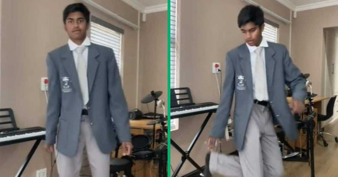 Johannesburg student does amapiano dance in TikTok video