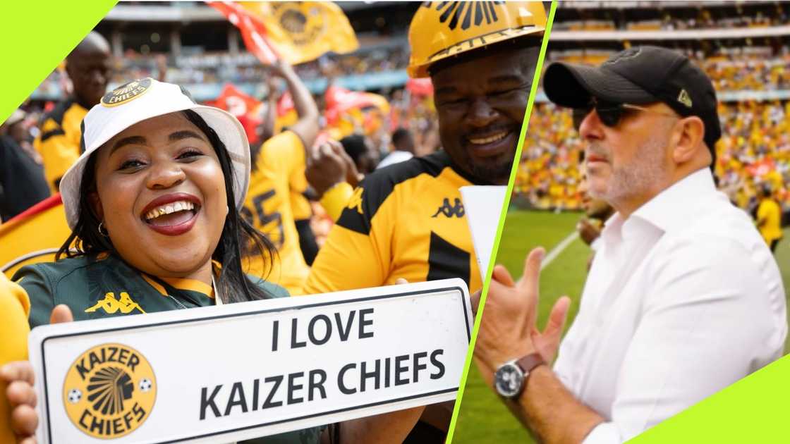 Kaizer Chiefs head coach Nasreddine Nabi sent a message to fans after Amakhosi's loss to Mamelodi Sundowns in the Premier Soccer League last weekend. Photo: @KaizerChiefs. Kaizer Chiefs head coach Nasreddine Nabi sent a message to fans after Amakhosi's loss to Mamelodi Sundowns in the Premier Soccer League last weekend. Photo: @KaizerChiefs.
