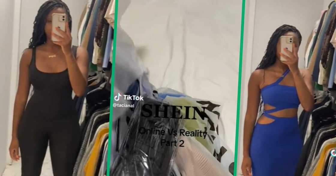 SHEIN clothing haul TikTok video SHEIN clothing haul TikTok video