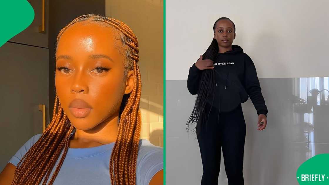 She showed herself doing home chores, and then heading off to East London afterwards She showed herself doing home chores, and then heading off to East London afterwards