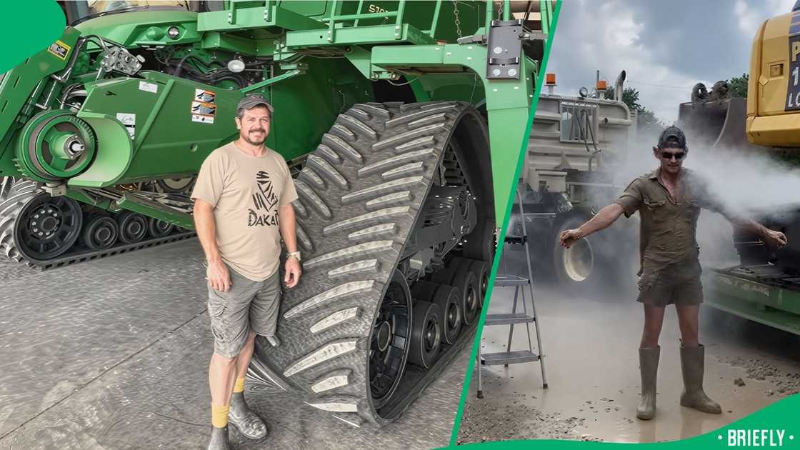 The one guy had a hosepipe, showering the other with water to cool off The one guy had a hosepipe, showering the other with water to cool off