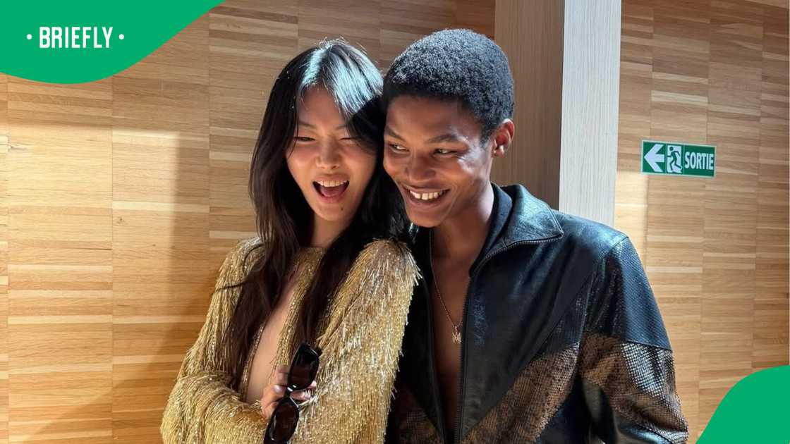 Lebo Malope walks Amiri SS27 show at Paris Fashion Week