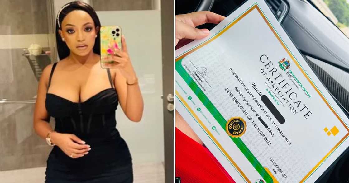 A woman who works hard at a clinic was named employee of the year A woman who works hard at a clinic was named employee of the year