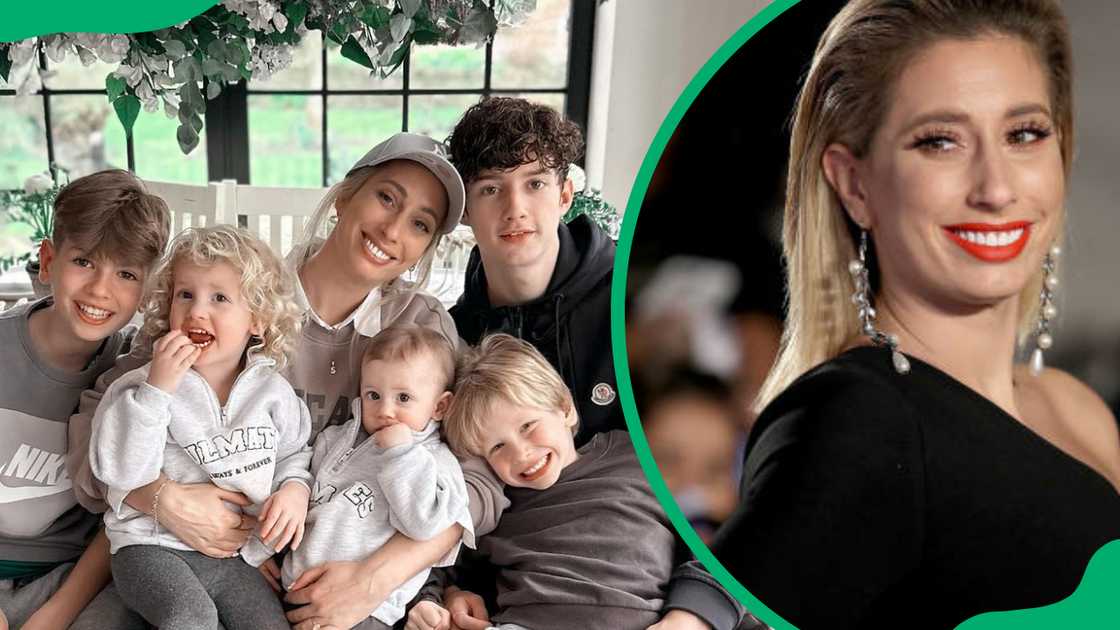 Stacey Solomon and her five children Stacey Solomon and her five children