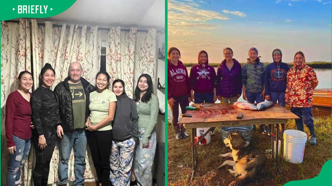 Chip Hailstone and his wife Agnes and daughters. Chip Hailstone and his wife Agnes and daughters.