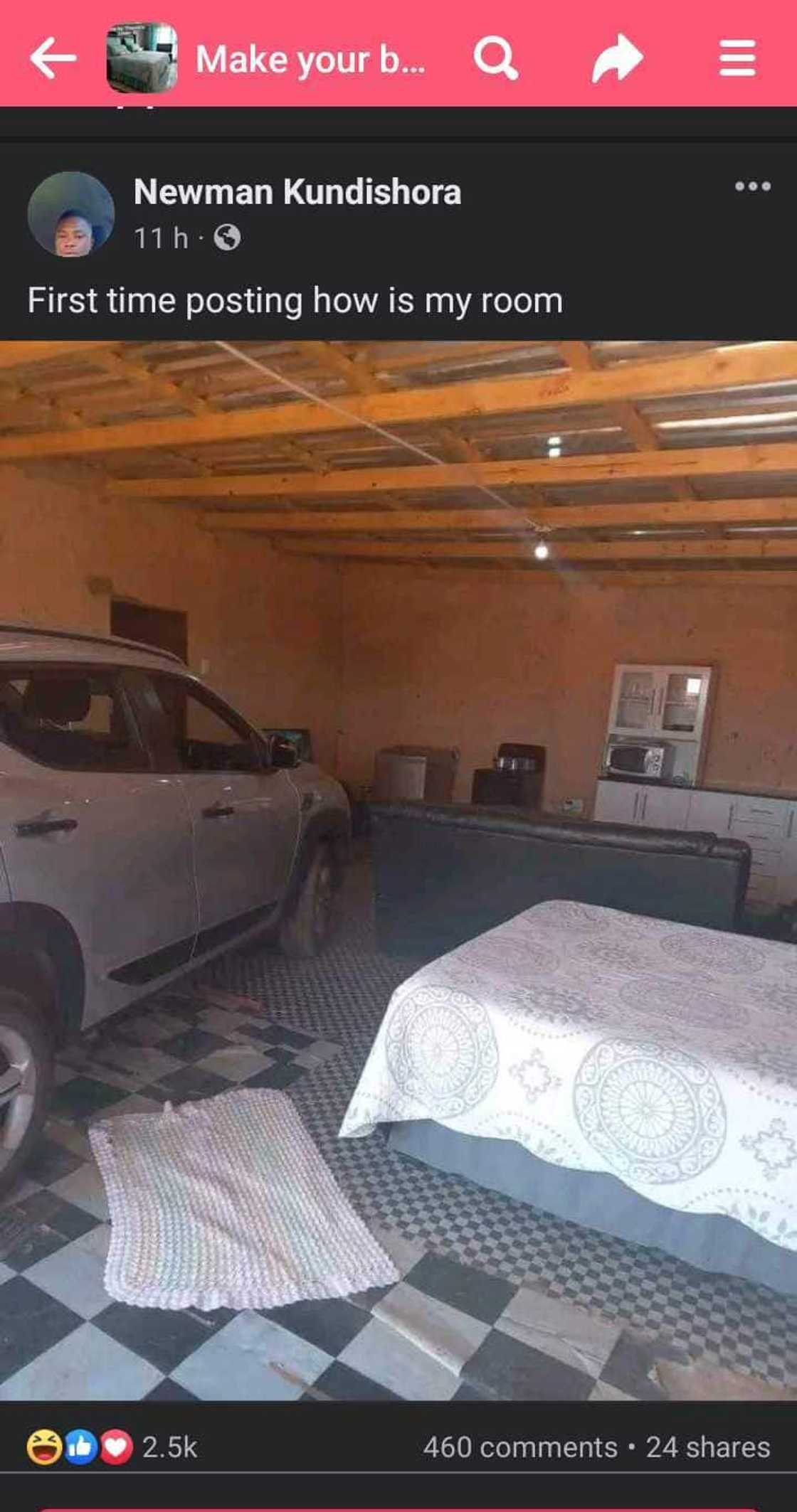 A man showed off his home. A man showed off his home.