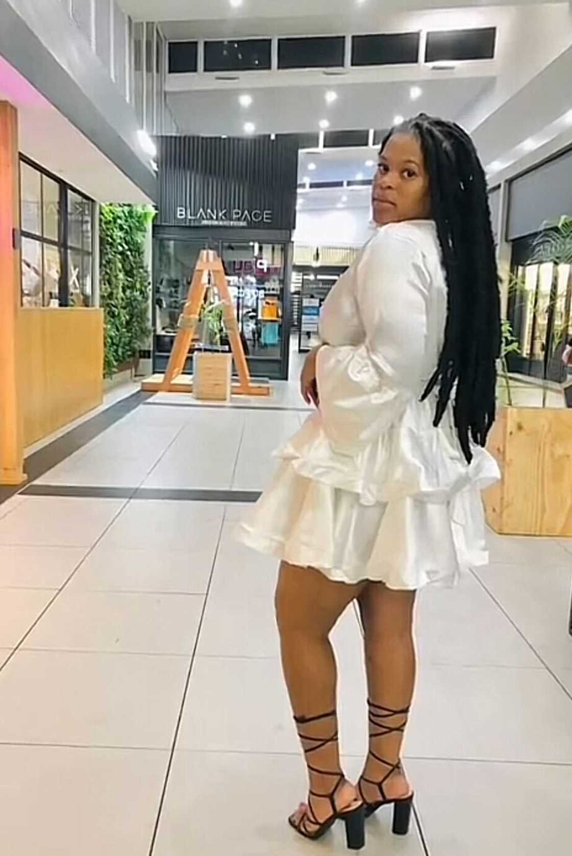 A South African woman unveiled her PEP Home shoe rack in a TikTok video. A South African woman unveiled her PEP Home shoe rack in a TikTok video.