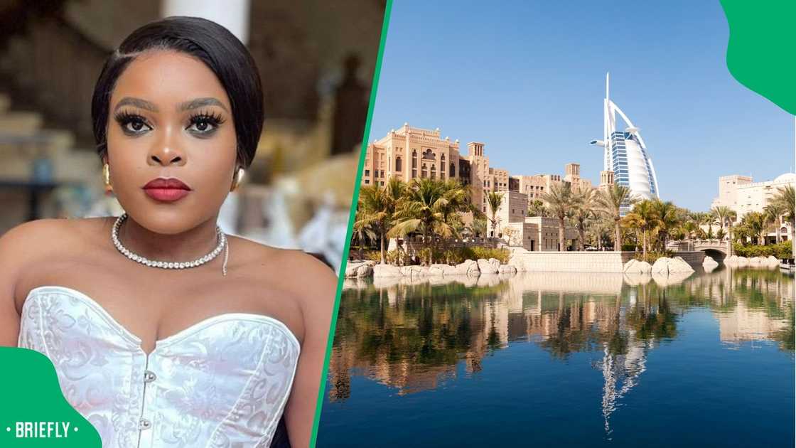 A woman showed people how to travel to Dubai with less than R7 000.