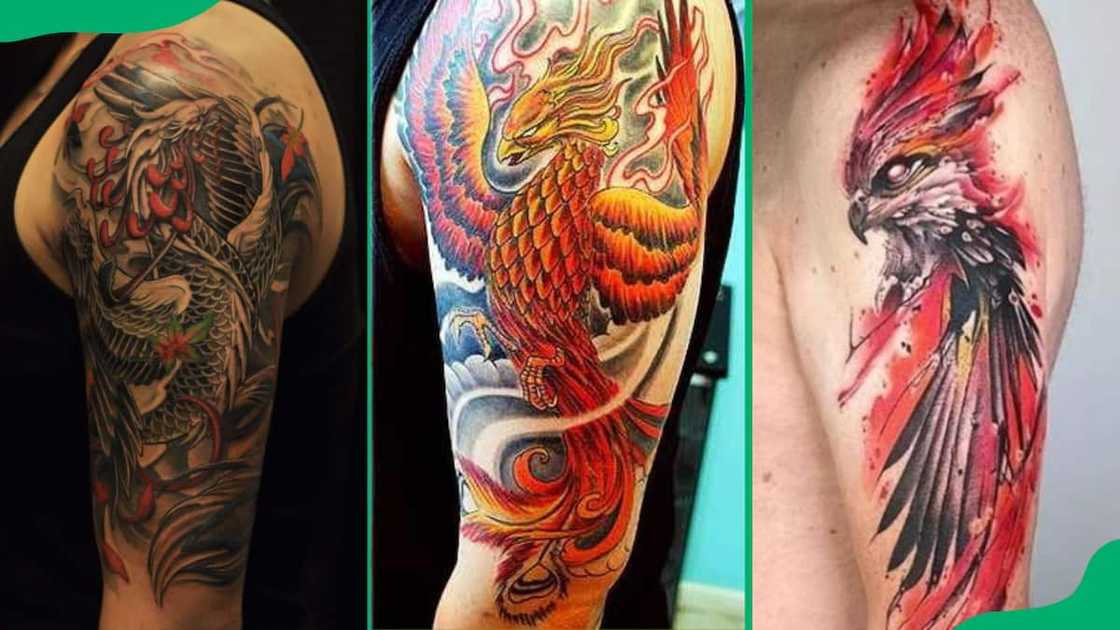 Half sleeve phoenix tattoos Half sleeve phoenix tattoos